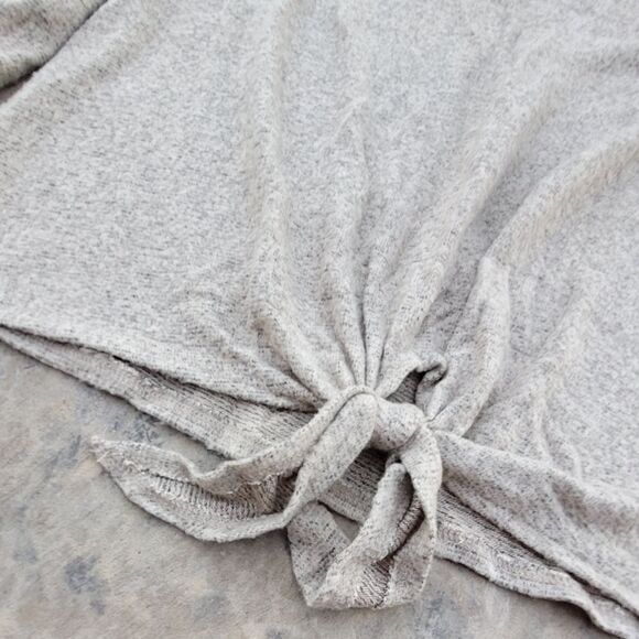 Anthro Caution to the Wind Bell Sleeve Tie Front Sweater Medium - Picture 3 of 7